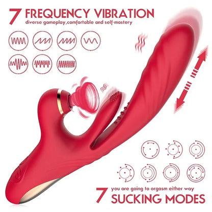 Rabbit-Style Suction Vibrator