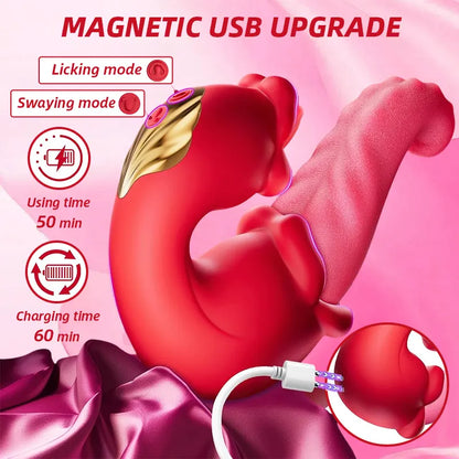 Rose Licking Tongue Vibrator