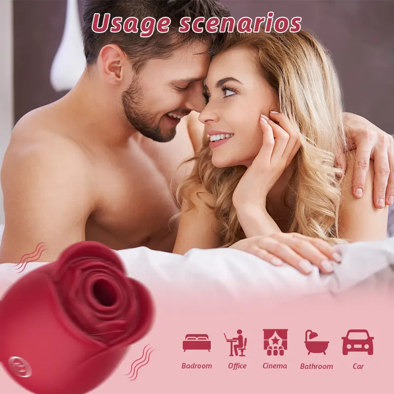 Rose Clitoral Suction Vibrator