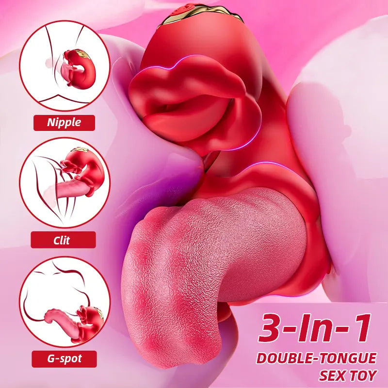 Rose Licking Tongue Vibrator