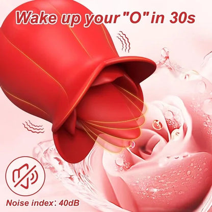 Rose Licking Vibrating Clitoral Stimulator
