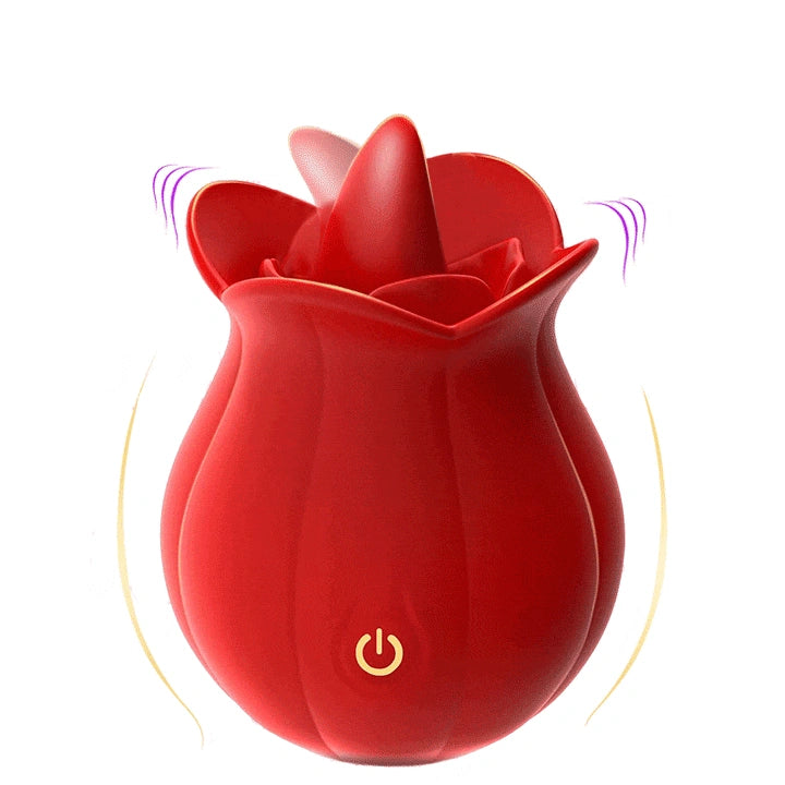Rose Licking Vibrating Clitoral Stimulator